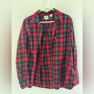 Levi's Red and Black Plaid Shirt